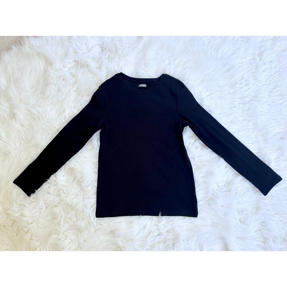 Next Brand Black Long Sleeve Crewneck Top